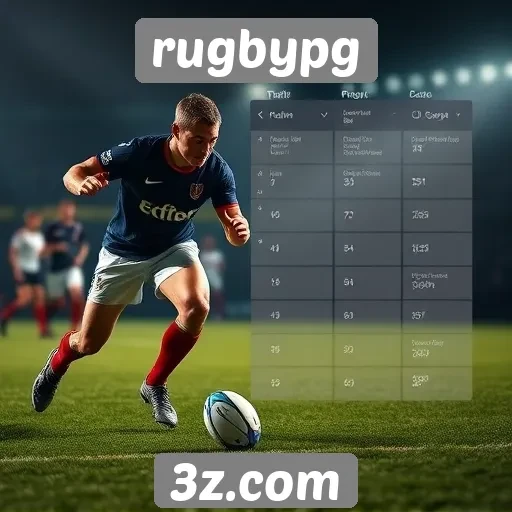 Análise de jogabilidade no site rugbypg